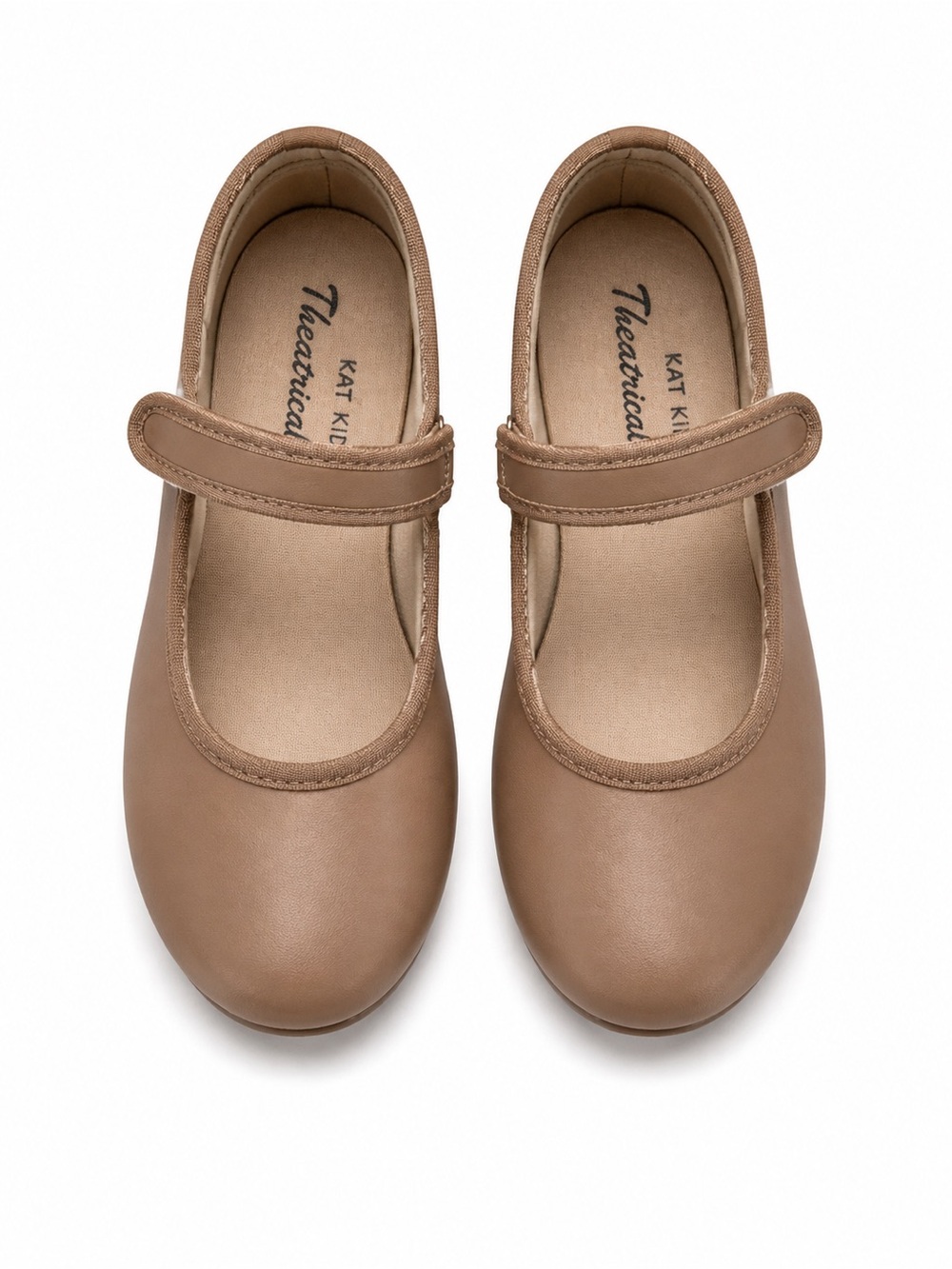 Theatricals Girls Tan Tap Shoes Size 9 Mary Jane Dance Shoes Nude Tap Shoes